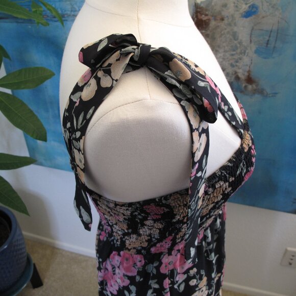 SAM EDLEMAN Dark Floral Midi Dress - Picture 5 of 12